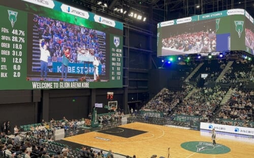 リリース｜当社連結子会社の株式会社One Bright KOBEが運営するGLION ARENA KOBEと、大阪・関西万博会場をリアルタイムで繋ぐ「IOWN×FEEL TECH未来型ライブビューイング」を実施